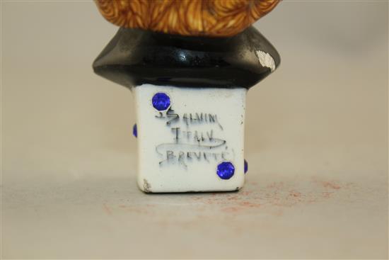 An unusual Salvini Art Nouveau pottery seal, early 20th century, 110.2cm.